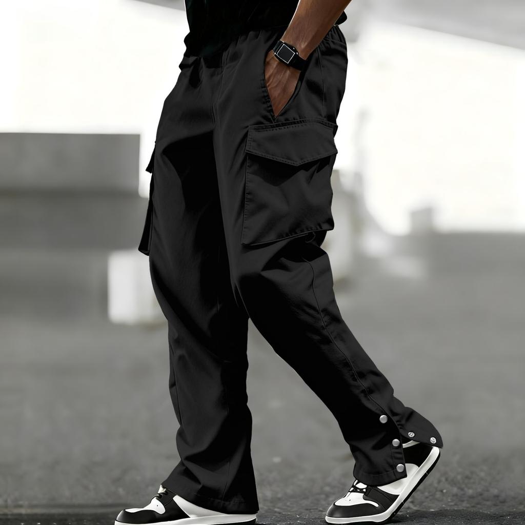Men's American, Flip,top Pocket Side,drawstring Waist Workwear Trousers