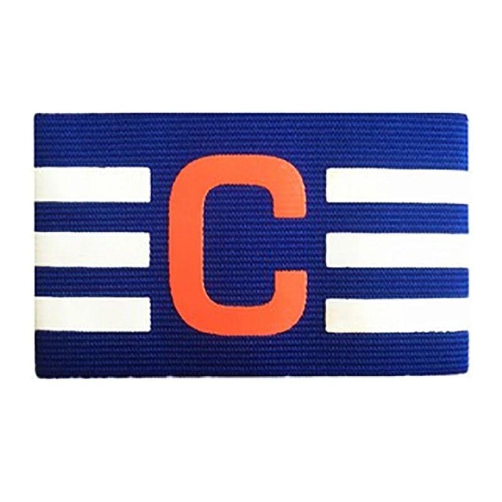 

Повязка лидера матча Регулируемая повязка-нарукавник Значок Новый футбольный нарукавник Футбольный чемпионат синий