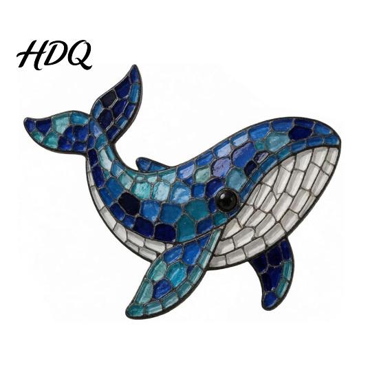 Creative Handmade Gift for Adults Octopus Mosaic Kit Beginners DIY Acrylic Sea Animal Glass Craft Set