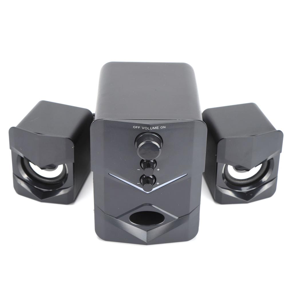 Sounder Speaker Wired Multimedia Desktop Stereo Speaker with Subwoofer for Home Computer Laptop