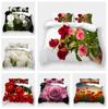 3D Printed Flower Bedding, Women's and Girls' Down Duvet Covers and Pillowcases, 2/3pc King Queen Bed Full-size Duvet Cover Gift