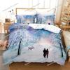 New King Queen Lovers Bedding Set Single Twin Full Queen King Size Lover Oil Painting Bed Set Aldult Boys Bedroom Duvetcover