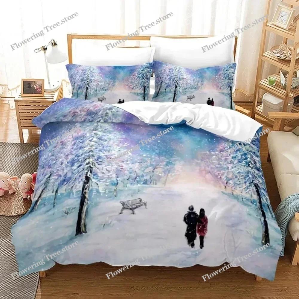 New King Queen Lovers Bedding Set Single Twin Full Queen King Size Lover Oil Painting Bed Set Aldult Boys Bedroom Duvetcover