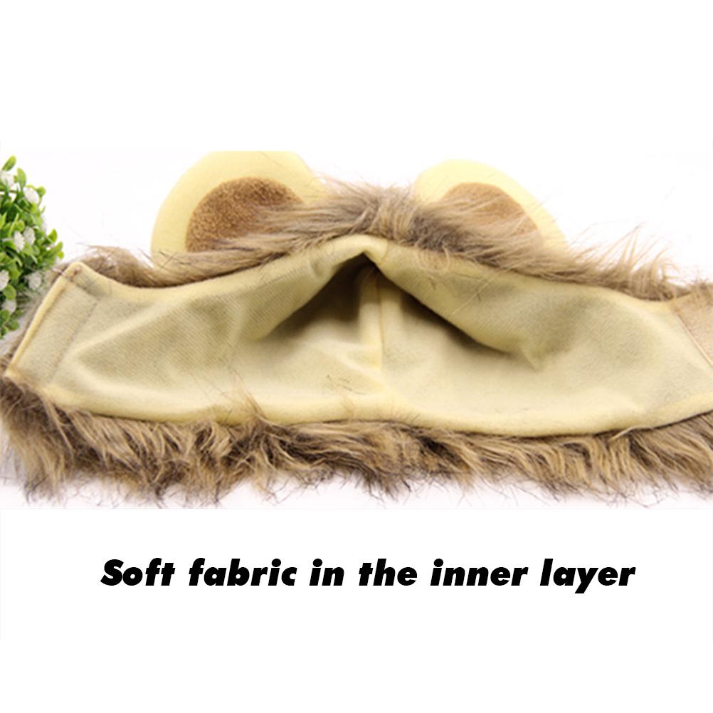 Mane Wig for Cat Pet Adjustable Washable Comfortable Hair Cat Clothes for Halloween Christmas Easter Festival Party