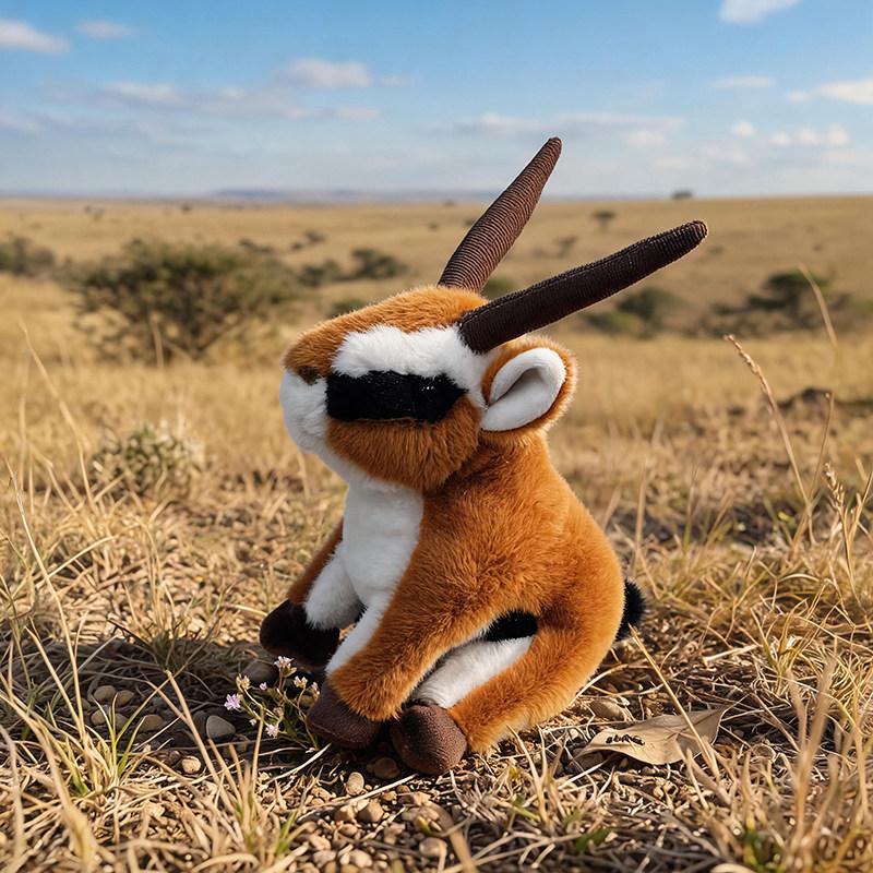 30cm lebensechtes Antilopen-Stofftier Realistisches Gazellen-Stofftier Weiche Wildtier-Puppe Kindergeburtstagsgeschenk Wohnzimmer