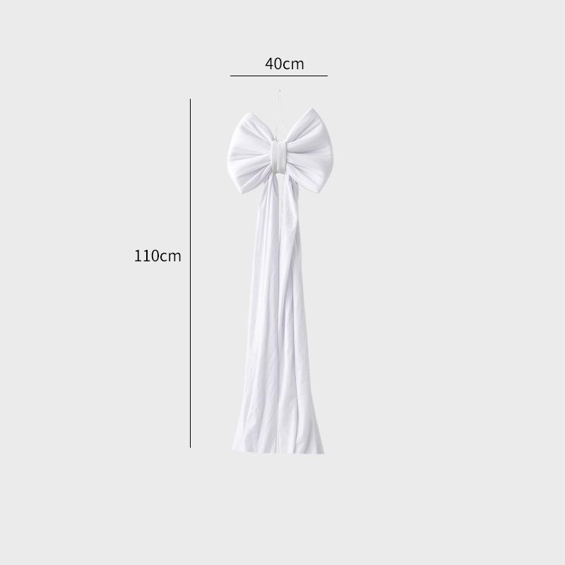 NUCHI Velvet Super Large Christmas Tree Bow Decoration Pendant