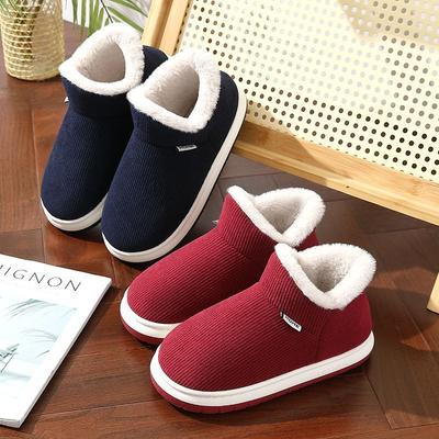 Pantoufles en coton chinois hiver extérieur sac et intérieur maison semelles épaisses antidérapantes velours chaud chaussures en coton
