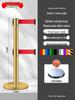 Retractable Queue Barrier Post with Belt