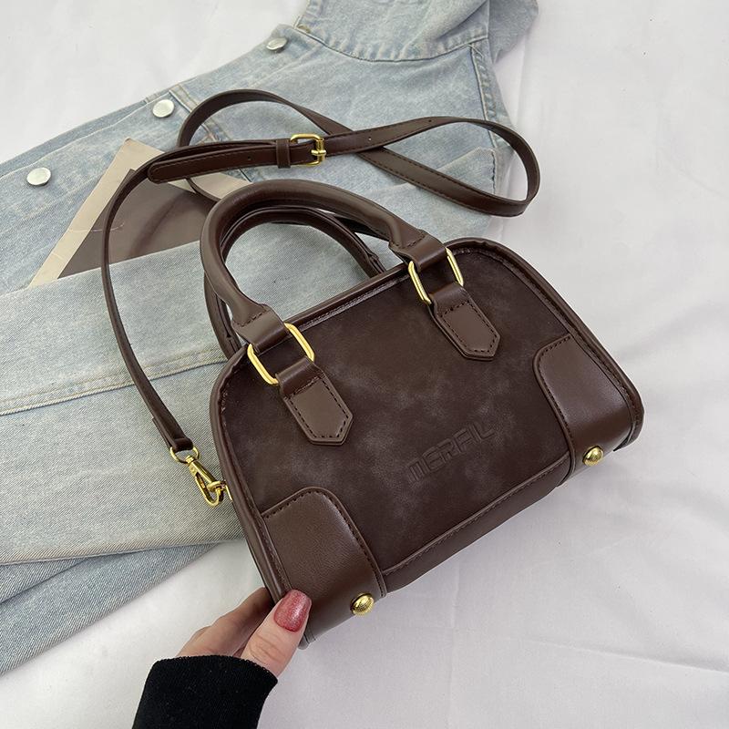Simple Retro Small Bag Women's Autumn New Fashion One-shoulder Crossbody Bag Women's Hand-held Commuter Pillow Bag