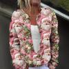 Women's Fashion Christmas Printed Long Sleeve Knitted Cardigan Button Down Jacket