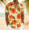 Hawaiian Floral Short Sleeve Shirt, Great for Beach Vacations