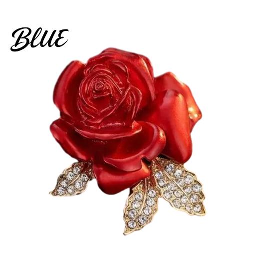 Long-lasting Brooch Women Sparkling Rhinestones Imitation Pearl Flower Shape Lapel