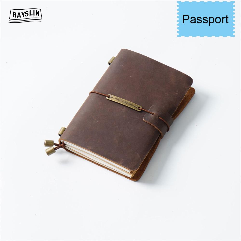 7 Farben 4 Größen Reisetagebuch Echtes Leder Cover Handgefertigtes Notizbuch DIY A5 Tagebuch Büro Schule Notizbuch Kostenlose Namensprägung