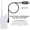 MIRKIT Baofeng Programming Cable for Two Way Ham Portable Radios: UV-5R, 5RA, 5R Plus, 5RE, UV-82, BF-F8HP, UV3R Plus, BF-888S, 5R EX, 5RX3, GA-2S,