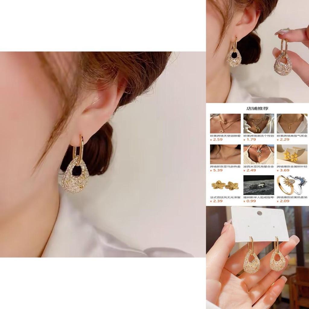 Fashionable Summer Copper Water Drop Earrings With Stunning 14k Gold Plating And Zirconia
