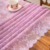 1pc Black Lace Tablecloth with Phoenix Tail Flower Embroidery for A Wedding, Suitable for Outdoor Parties and Home Decoration