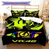 Rossi Oath Bedding Quilt Set Quilt Cover Pillowcase Home Decoration Birthday Gift (1 * Duvet Cover + 2 * Pillowcase, Without Core)