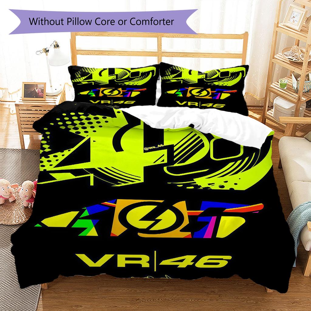 Rossi Oath Bedding Quilt Set Quilt Cover Pillowcase Home Decoration Birthday Gift (1 * Duvet Cover + 2 * Pillowcase, Without Core)