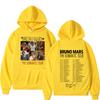 Bruno Mars The Romantic Tour Felpa Uomo Donna Moda Felpe Maniche Lunghe Pullover Regali per Fan