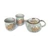 Hyakukaen Kutani Tea Set Large Weeping Cherry Blossom Design 350ml Ceramic Teapot (3-Piece Set) - (Backside Picture) -
