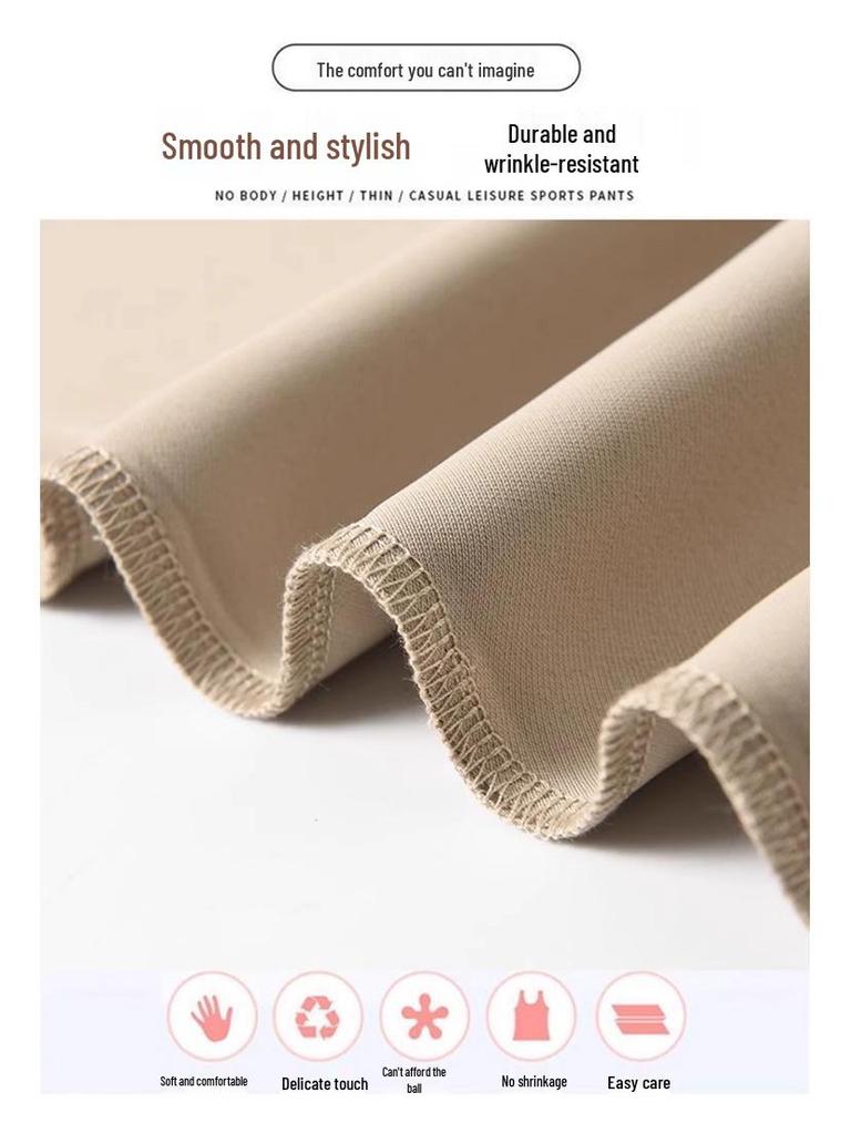 Damen High Waist Weitbein Anzughose - Frühling & Herbst Kollektion, Dünne Sommer Freizeit, Schmaler Gerader Beinschnitt