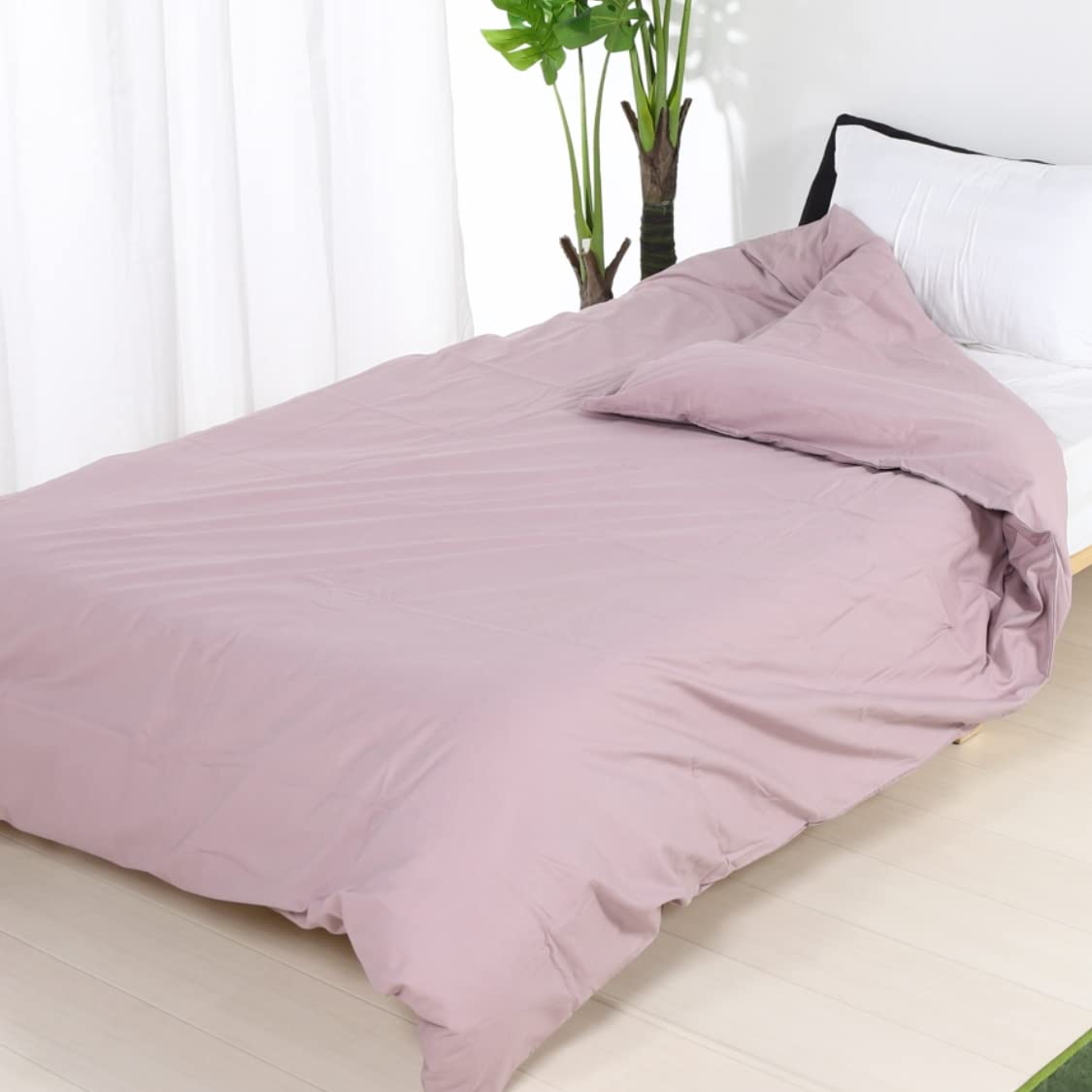 

Made in Solid Single Duvet 150x210cm Japan, 100% Cotton, Color, Cover, (Purple)