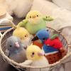 11cm Lovely Mini Bird Plush Toys Cute Simulated Kiwi Parrot Tit Bird Doll Cute Lifelike Bird Sparrow Bag Pendant Xmas Gifts Girl