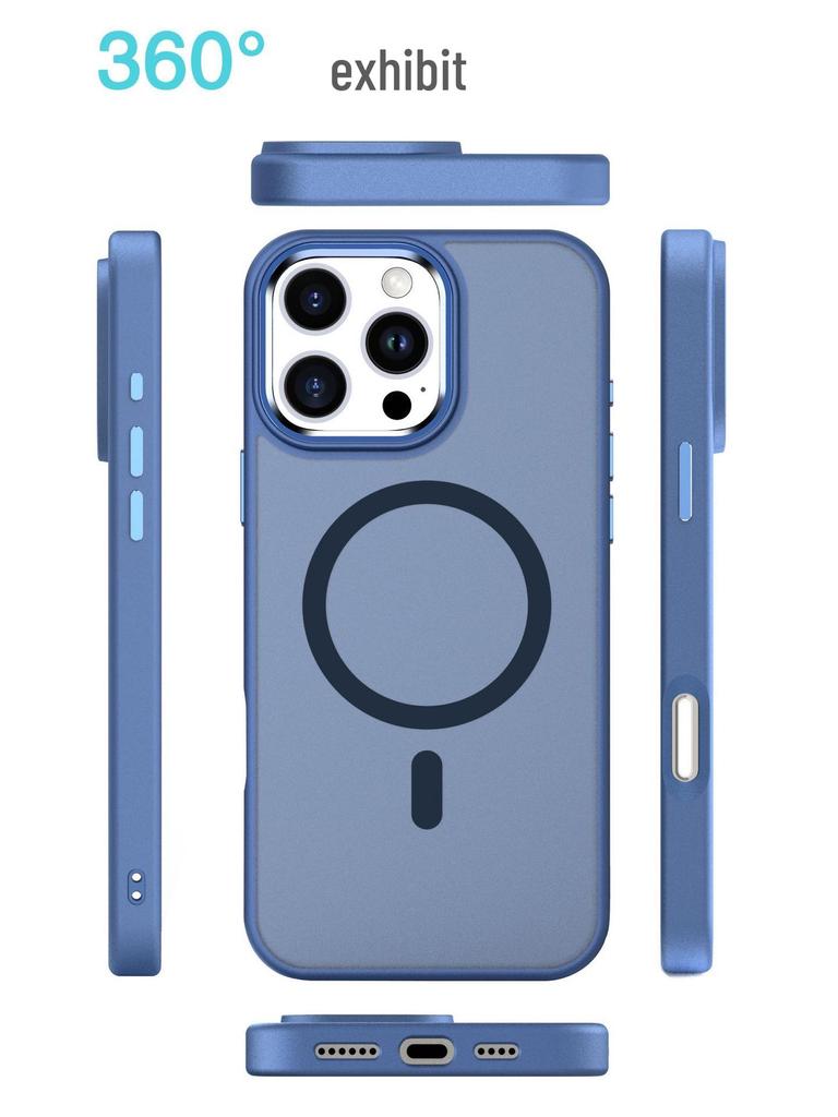 Apple 16 Pro Max Eagle Eye Magnetische Handyhülle: Mattiertes Hautgefühl, Premium Sturzschutz für iPhone 17.