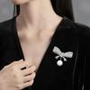 Elegant Crystals Bowknot Brooch Alloy Jewelry Accessory for Women Gift