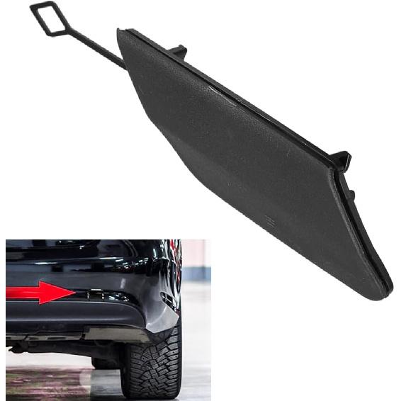 Rear Bumper Tow Hook Towing Eye Cover Cap, Compatible with Mercedes-Benz 2014-2016 E200 E500 E400 E550 E250 E350 E300, OE: 2128850356 Black