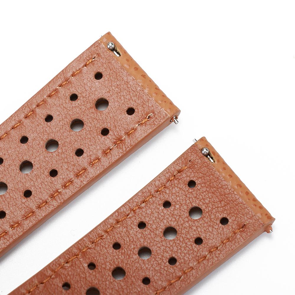 18mm 19mm 20mm 22mm Universelles Rindsleder Uhrenarmband Vintage Atmungsaktive Armbänder Schnellverschluss für Herren Damen Armband Gürtel Zubehör