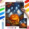 Digital Halloween Pumpkin Oil Painting Art Coloring Painting Handmade Diy Home Decoration Painting