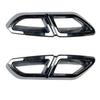 2016 To 2019 for Volkswagen Magotan Passat B8 2016-2019 Rear Lip Bumper Spoiler Car Tail Throat Frame Exhaust Pipe Trim ABS