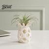 Cute Minimalist Plant Pot Hollow Pineapple Flower Vase for Air Plants 3D Printed Geometric Planter Planter Decorative Desktop Succulents Home Office