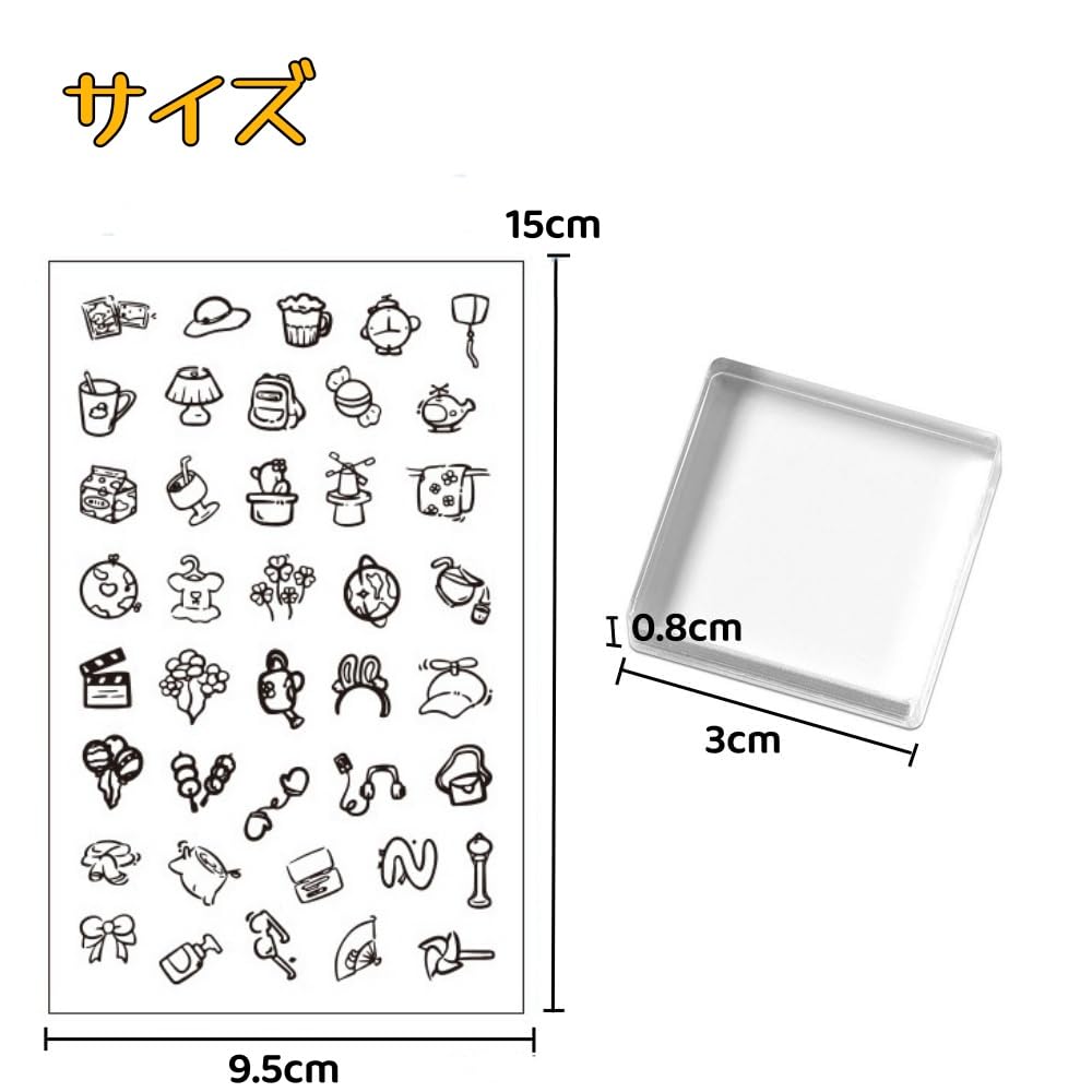 Seimeinoki Clear Transparent Relaxed Life Silicone Transparent For Diary DIY Stamp Block For Stamps, Stamps, Patterns, Material, Stamps, Making,