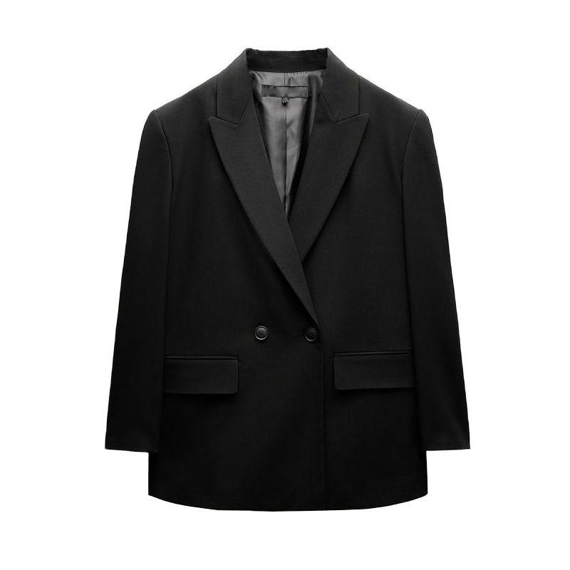 

Весна Новая Женская Одежда Универсальный Стиль Лацкан Длинные Рукава Повседневный Пояс Подплечники Свободный Пиджак Костюмный 2753222 Black L