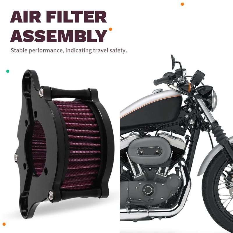 Air Filter Kit For  Sportster XL883 XL1200 Iron 883 48 72 1991- Motorcycle Air Cleaner Set