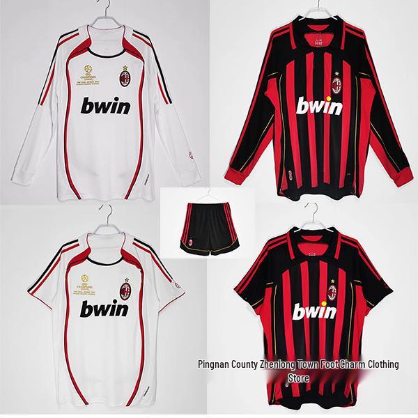 AC Milan Jersey Collection: Home & Away with Kaka & Ronaldo, 06/07 - 13/14