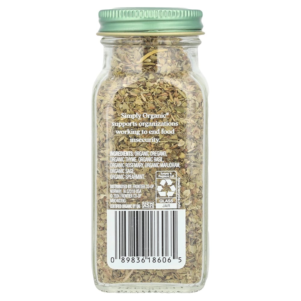 Simply Organic Italian Seasoning 0.95 Oz (27 G)