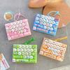 Animal Diary 26 Keys Mini Fidget Keyboard Keychain Finger Press Stress Relief Portable Bag Pendant Kids Student Pocket Toy Gift
