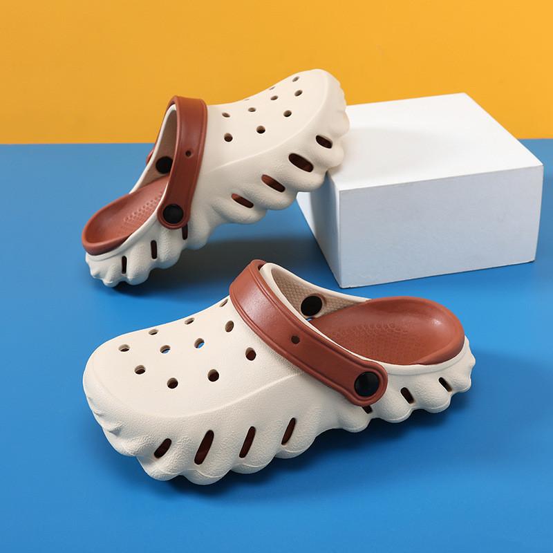 

Cartoon Adorable Panda Childrens Clogs Summer Nonslip Breathable Beach Sandals Khaki Brown Board,42/43