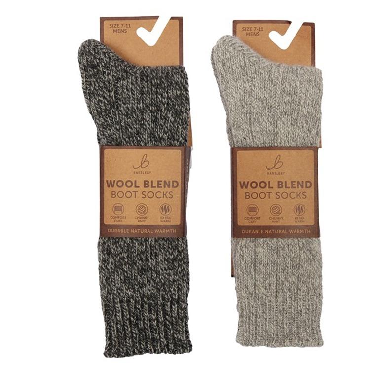 Men's Wool Outdoor Boot Socks One Pair Size 7-11