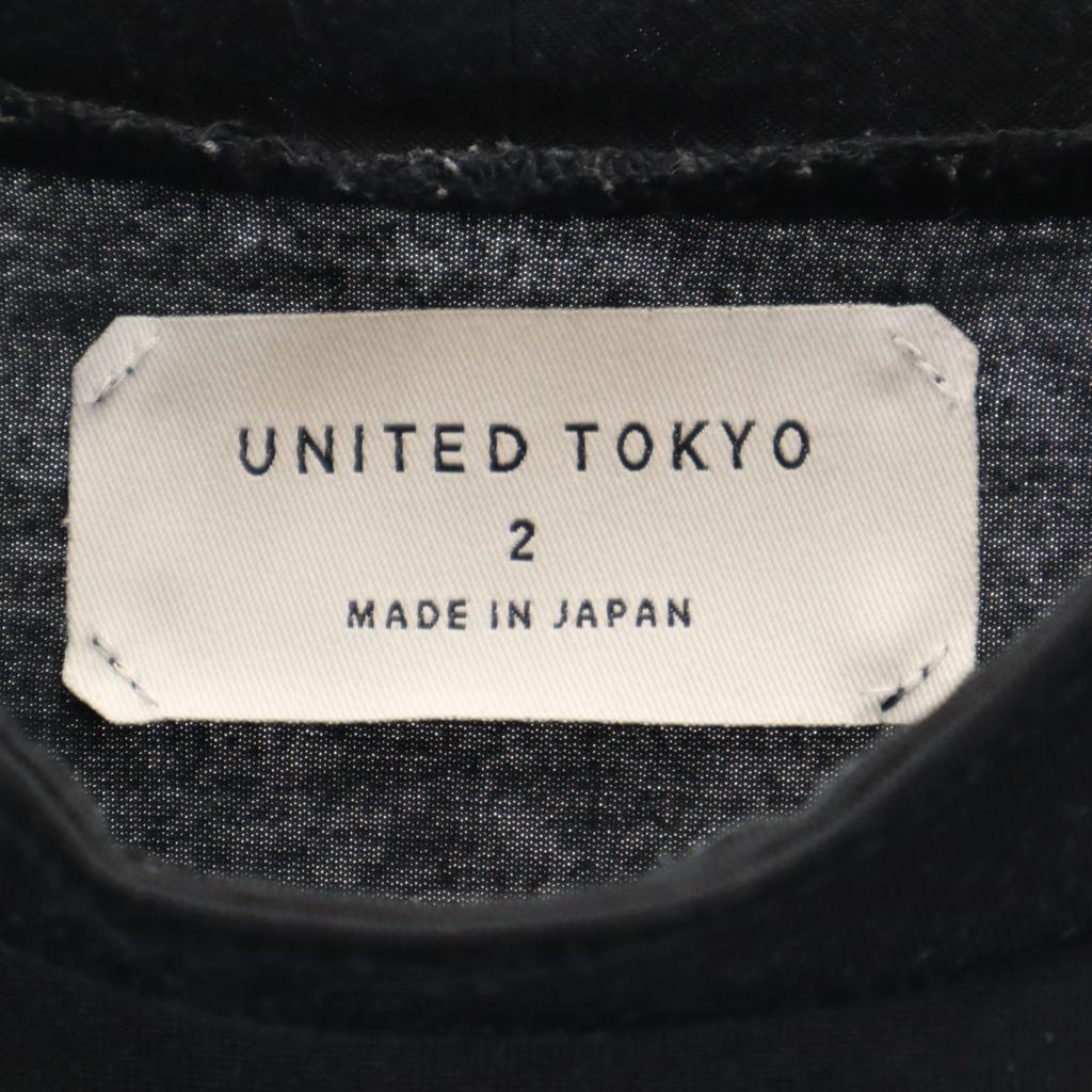 UNITED TOKYO made in Japan Short sleeve T-shirt 2 black Plain Women Used