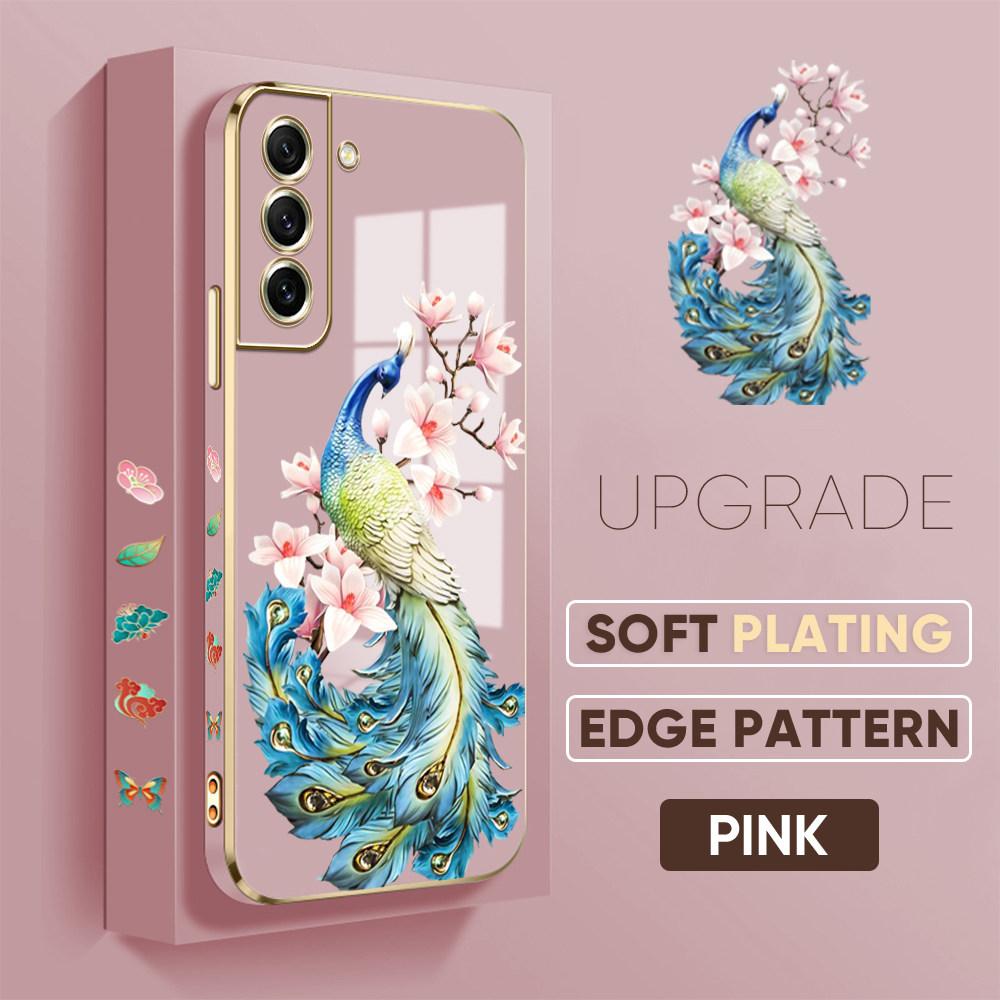 Modele de imprimare colorate Model cu margine pătrată Carcasă placată Carcasă telefon placată de lux Husă moale pentru iPhone Motorola Moto OnePlus Samsung