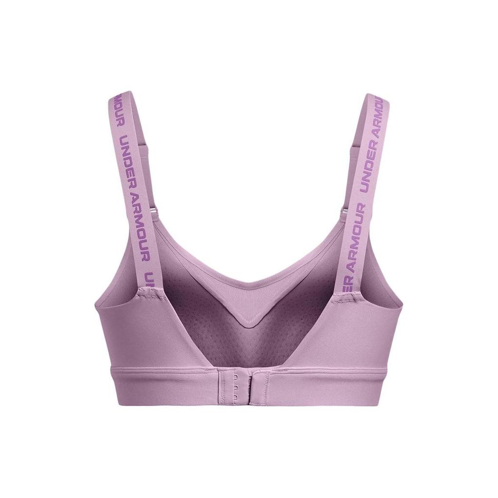 Under Armour Infinity Logo Letter Shoulder Strap Casual Sports Bra Women underwear Pink Purple 1384112-543