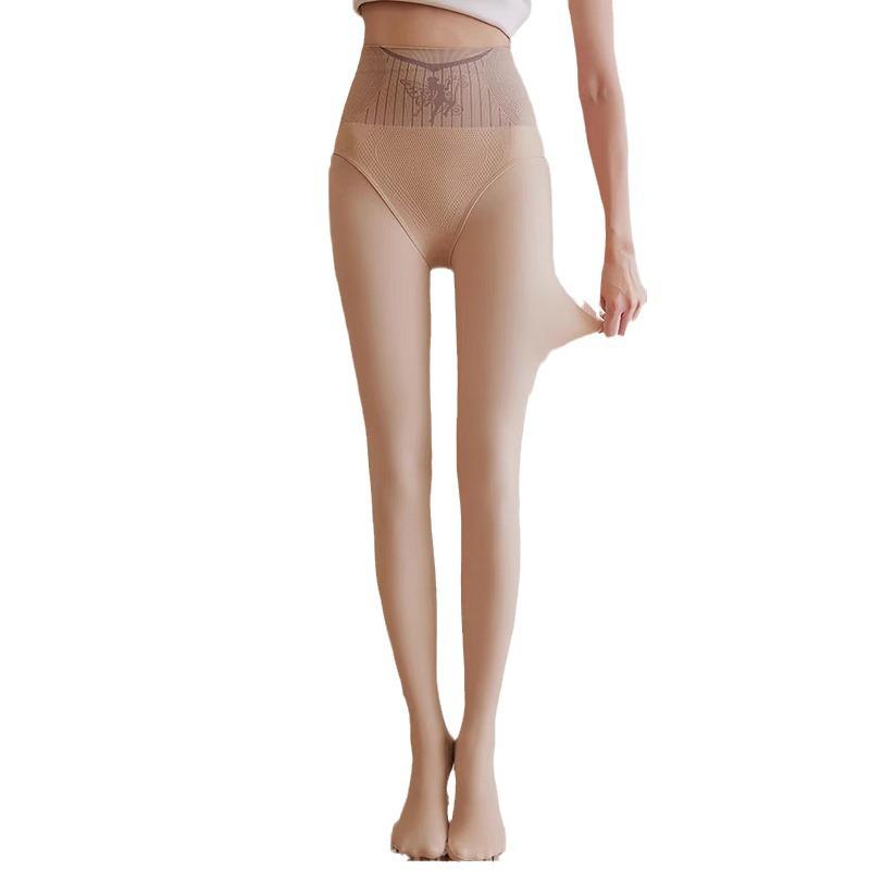Waterlight Black Sheer Fairy Stockings: High Waist, Tummy Control, Cold Resistant, Thickened & Velvet Lined Pantyhose