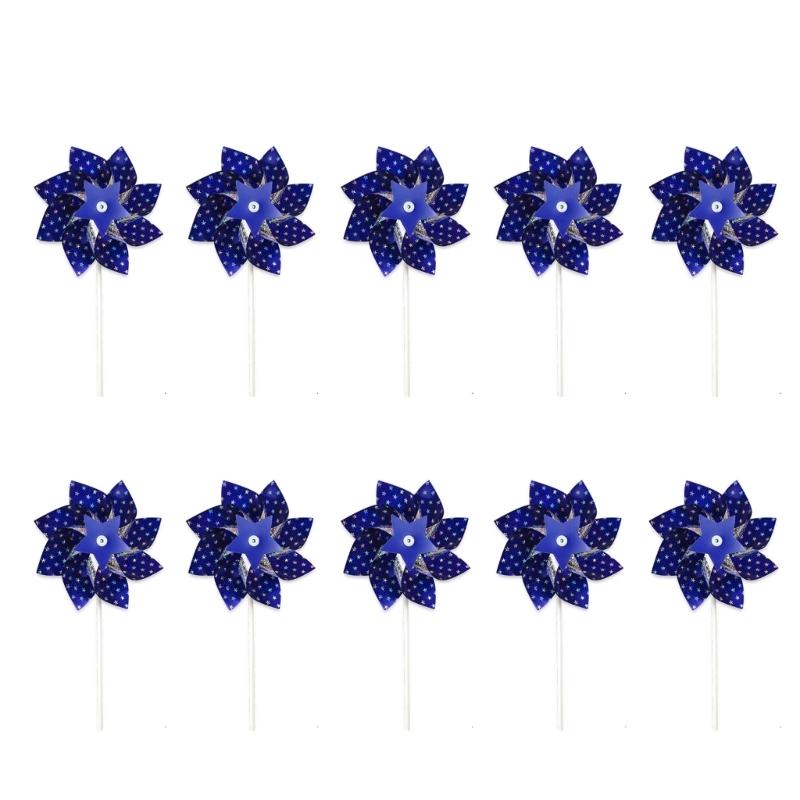 Wind Spinners Eye Catching Pinwheels Colorful for Kid Parties Camping Picnics Outdoor Gathering Lawns Garden Decorations