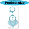 Sturdy Scratch Proof Acrylic Heart Keychain In Candy Color for Keys or Bag Charm