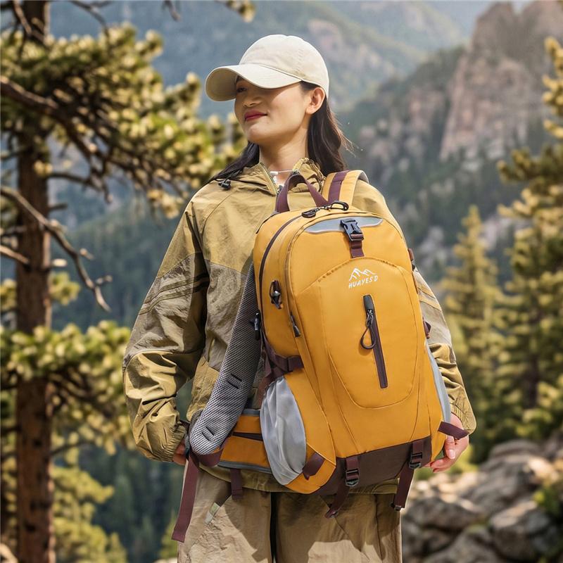 Outdoor Hiking Backpack with Mesh Side Pockets and Adjustable Straps for Adventure and Travel