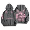 Children's Casual Fashion Letter Print Long-sleeved Drawstring Hooded Sweatshirt